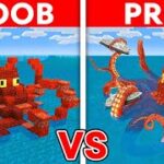 NOOB vs PRO: GIANT KRAKEN House Build Challenge in Minecraft