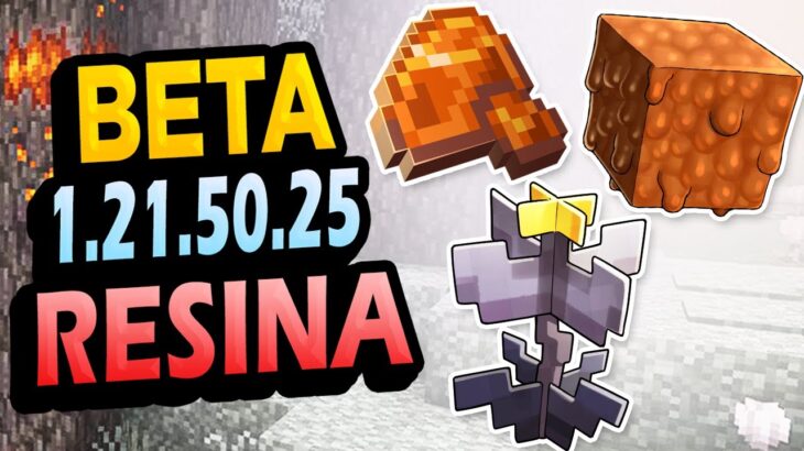 ✅ RESINA y FLORES OJO 👉 Minecraft Beta 1.21.50.25