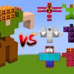 TITAN VILLAGER vs All Minecraft Bosses – Minecraft Mob Battle