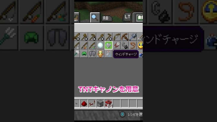 【マイクラ】TNTキャノン砲　#short #マイクラ #maincraft