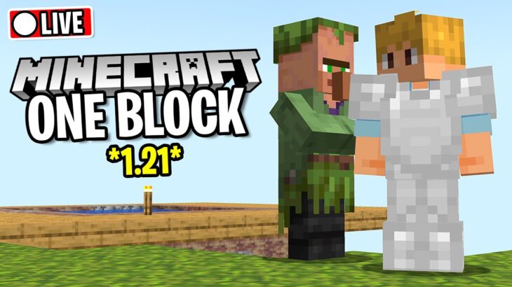 🔴 WE ARE SO BACK!! | One Block Skyblock! 1.21 | Minecraft LIVE