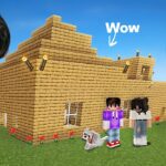 We Built a BIG HOUSE in Minecraft 😍