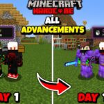 We Completed ALL ADVANCEMENTS In 100 Days In Minecraft Hardcore | Duo 100 Days