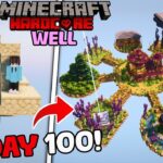 We Survived 100 Days on a DESERT WELL in Minecraft Hardcore…