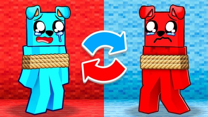 ZAMIENIAMY SIĘ KOLORAMI w Minecraft 🔵🔴🎨