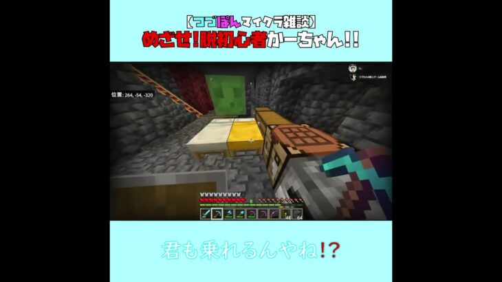 【マイクラ】君も乗れるんやね！？　 fromつづぽん裏作業2024/10/22　#Minecraft　#Shorts