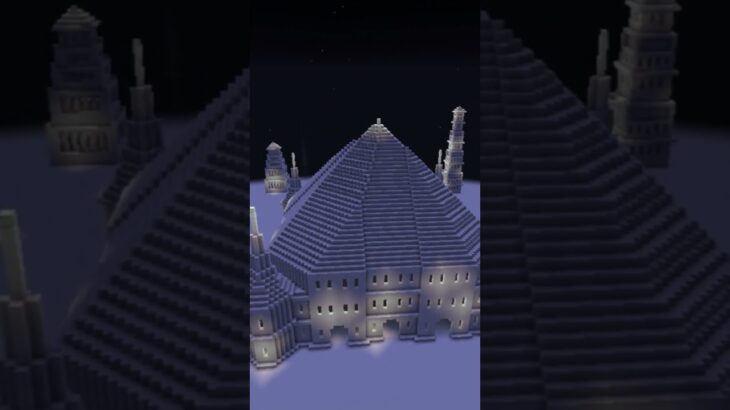 【マイクラ 建築 雪】雪の夜　#マイクラ #マイクラ建築 #minecraft #マインクラフト