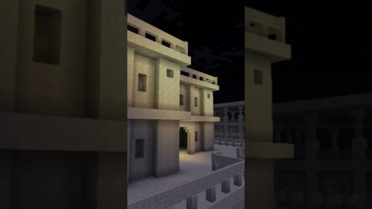 【マイクラ 建築 砂漠】砂漠の夜を作る　#minecraft #マインクラフト #マイクラ建築