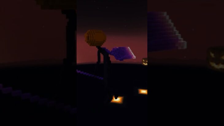 【マイクラ ハロウィン】ハロウィンの夜　マイクラ #マイクラ建築 #minecraft #マインクラフト