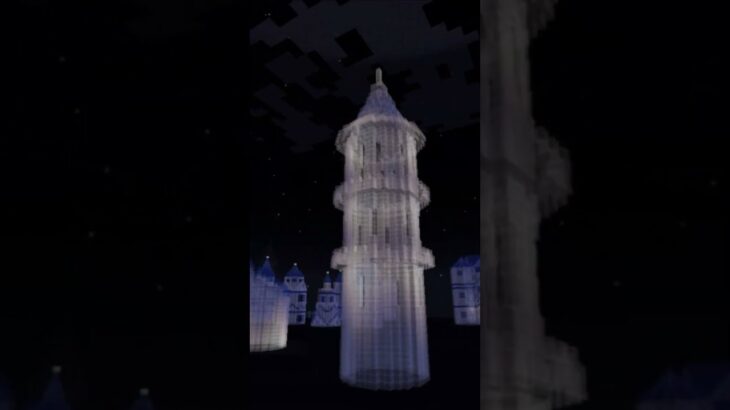 【マイクラ 建築 ガラスの家】幻想的な夜　マイクラ #minecraft #マインクラフト #マイクラ建築