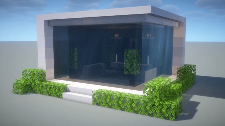 【マインクラフト】簡単！モダンな家の作り方！#マイクラ #マインクラフト #minecraft #minecraftbuilding #minecrafttutorial