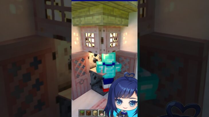 魔法のクローク　#マイクラ #マインクラフト #minecraft #建築 #ショート #shorts #ずんだもん