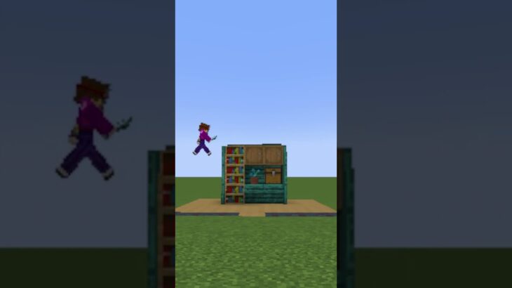 【マイクラ】シンプルに飾れてお洒落に見える本棚を建築してみたい#minecraft #shorts