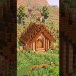 簡単！小さくてカワイイ泥の家を建築!? #マイクラ建築  #マイクラ #minecraft #shorts