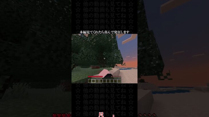 尺に追われる世界でサバイバルなんかできるか！ #コマンド #マイクラ #マインクラフト #統合版コマンド #minecraft #ゲーム #shorts