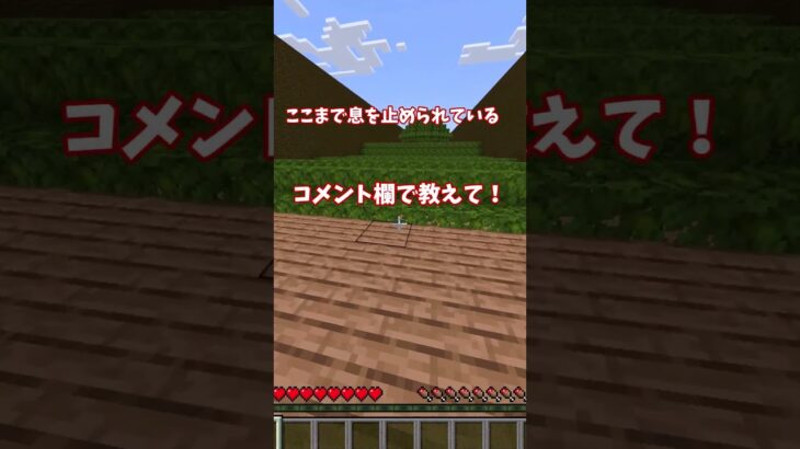 みんな息止めていられる？#マインクラフト #minecraft #shots #マイクラ