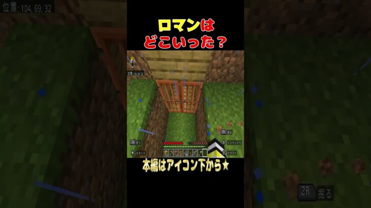 【マイクラ】ロマンはどこいった？ #マイクラ #マインクラフト#minecraft  #shots