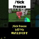 【tickコマンド】マイクラで時を止める方法！？#shorts  #マイクラ #コマンド #マインクラフト #コマンド紹介 #minecraft #ゆっくり