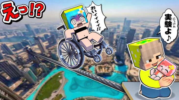 【マイクラ/感動ストーリー🥲車イス生活】変な家族にりっぷは負けない！(#ぴこみんず)