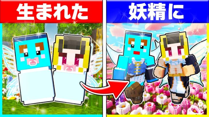 妖精に生まれた子供たちが生まれてから死ぬまで…【まいくら / マインクラフト】