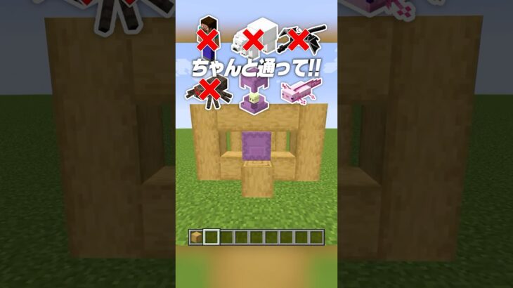 小さい穴 vs マイクラのモブ😂🔥【まいくら・マインクラフト】#shorts #らた #minecraft #ゲーム実況 #まいくら #マイクラ
