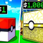 $1 Vs $1,000,000 LUCKY BLOCK In Minecraft PIXELMON!