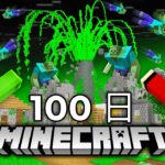 マイゼンとマイキー、マインクラフトでゾンビ火山の近くで100日間サバイバル！