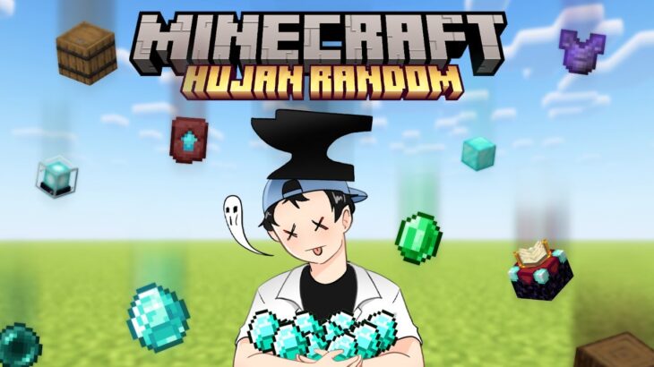 100 Hari Minecraft TAPI HUJAN ITEM RANDOM !!