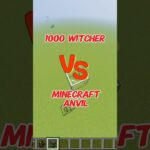 1000 Witcher vs Minecraft anvil #minecraft #shorts #マインクラフトおしゃれな家の作り方