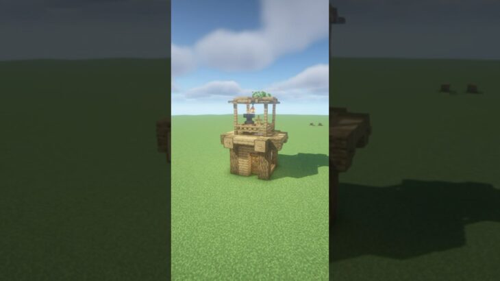 【マイクラ】オークの2階立て初期拠点【マイクラ建築】#minecraft #マインクラフト #マイクラ #shorts