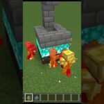 【マイクラ】5秒で瞬殺スノーゴーレムトラップ、自動で敵撃破？ #いるクラ #マイクラ