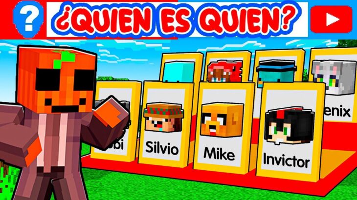 Adivina QUIÉN es el YouTuber en Minecraft!