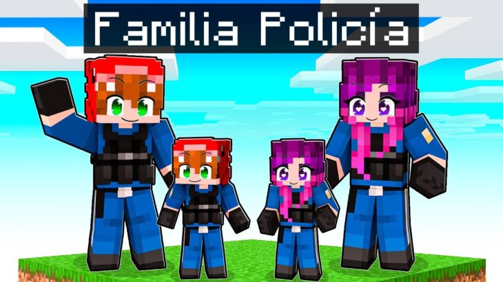 Adopté una Familia de POLICÍA en Minecraft!