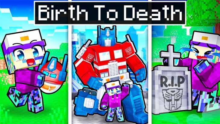 BIRTH to DEATH of a TRANSFORMER in Minecraft!