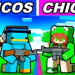 CHICOS vs CHICAS en Minecraft Rivals!