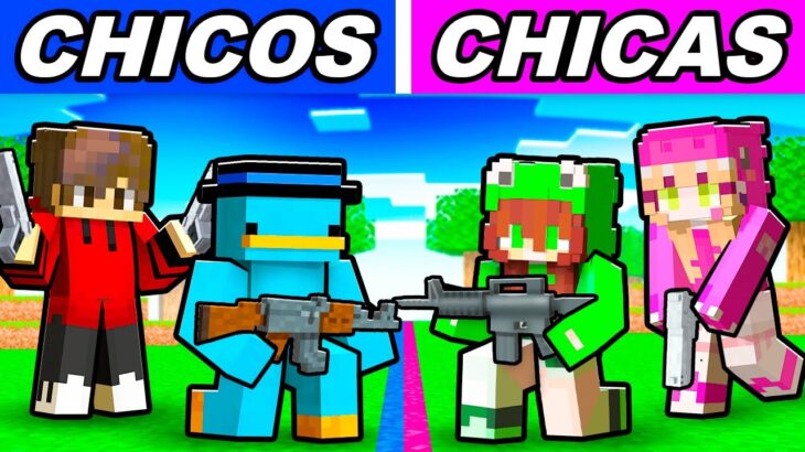 CHICOS vs CHICAS en Minecraft Rivals!