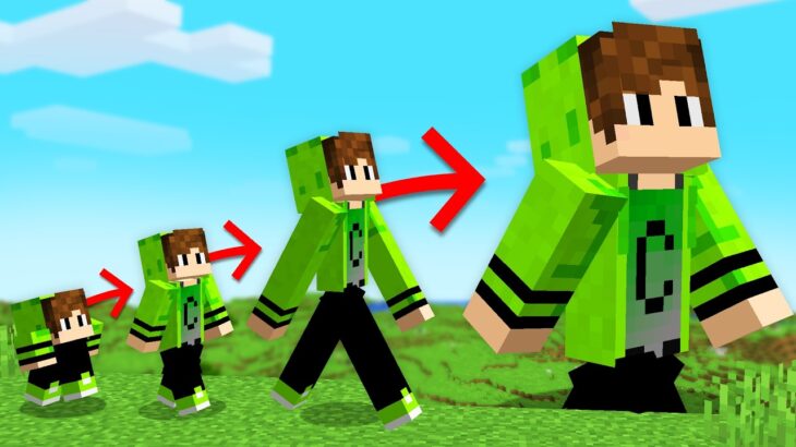 Cadres EVOLUI de TAMANHO no Minecraft!