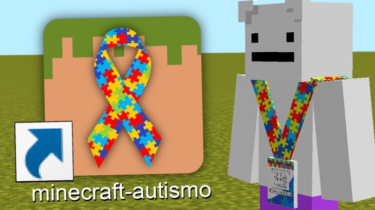 Criei um Minecraft para Pessoas com AUTISMO