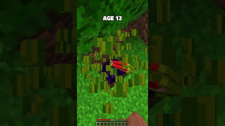 Escape Minecraft Traps In Every Age🤯(もういいよ) #shorts