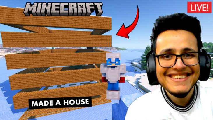 Finally Started a NEW MINECRAFT WORLD and Made a House🛑