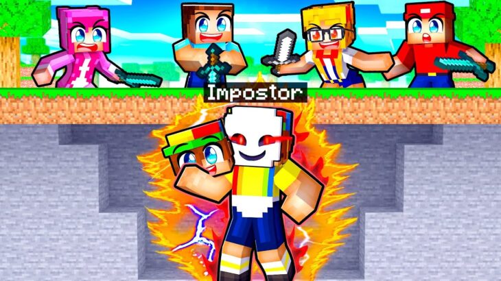 HUNTERS vs IMPOSTOR Speedrunner In Minecraft!