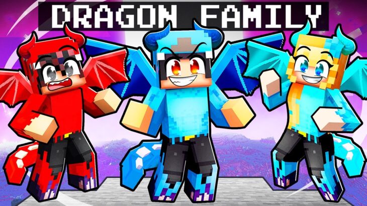Having a DRAGON FAMILY in Minecraft!