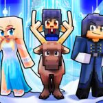 Having a FROZEN FAMILY in Minecraft!