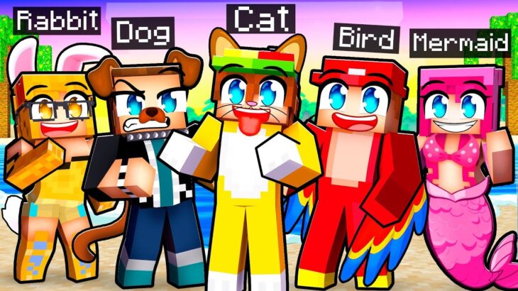 Having a PET FAMILY In Minecraft!