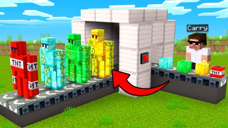 I Created Infinite Golem Factory in Minecraft!!!