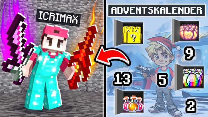 Ich CHEATE HEIMLICH mit OP ADVENTSKALENDER in Minecraft Bedwars!