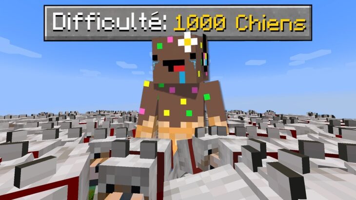 J’ai voulu finir Minecraft avec une armée de 1000 CHIENS..