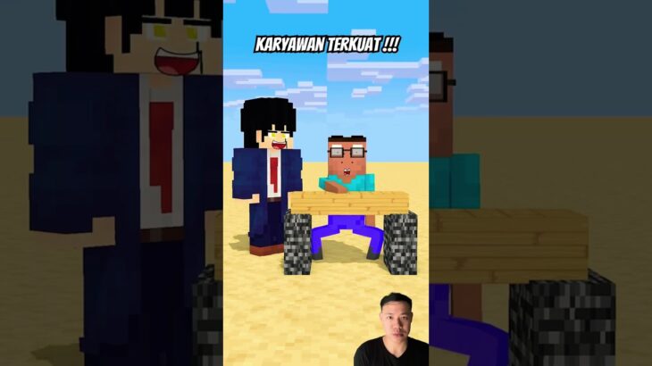 Karyawan terkuat #minecraft #herobrinestory #monsterschool #herobrime #memes #herobrineattitude