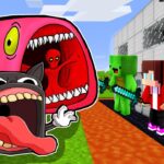 MAIZEN : Family Train Eater vs 最も安全な家 – マインクラフトゲームプレイ、マイキーとJJによる（Maizenパロディ）