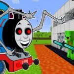 MAIZEN : THOMAS TRAIN EXE vs 最も安全な家 – マインクラフトゲームプレイ、マイキーとJJによる（Maizenパロディ）